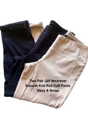 J Jill Wearever Knit Stretch Ankle Pants